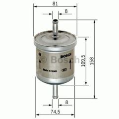 Bosch 450905030 Benzin Filtresi R9 R11 R19 R21 Clıo I Laguna Safr