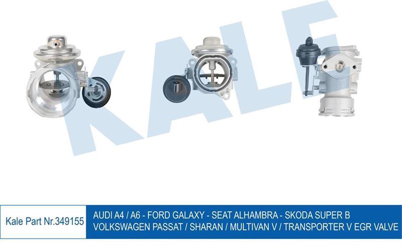 Kale 349155 Egr Valfı Passat 00-05 Sharan 00-10 T5 03-09 A4 00-04