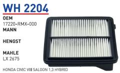 WUNDER WH2204 HAVA FİLTRESİ - HONDA CIVIC VIII SALOON 1,3 HYBRİD