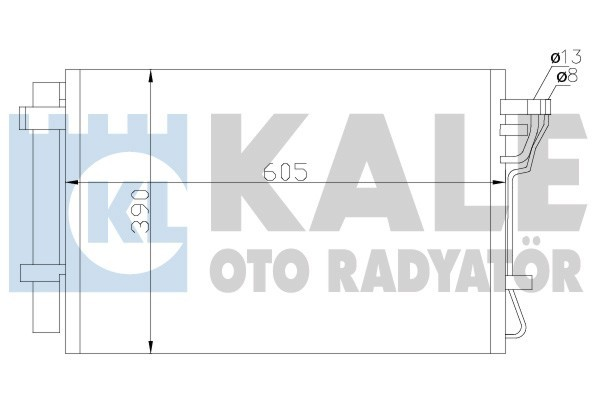 Kale 342535 Klima Radyatörü Kıa Cerato-Forte Al-Al