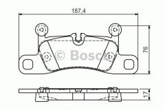 Bosch 986495371 Fren Balatası Arka Touareg 7P  2010 Sonrası / 911  2012 Sonrası Boxst