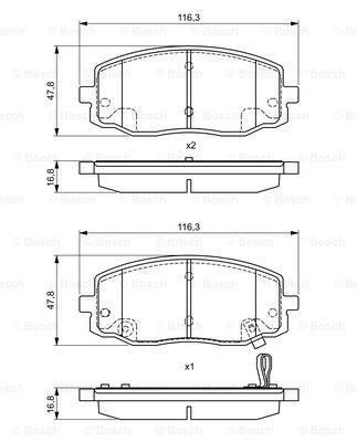 Bosch 986495377 Disk Balata