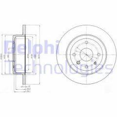 Delphi Bg4244 Fren Diski Arka Epıca 2006 Sonrası Havalı 276Mm