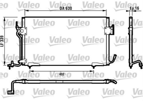 VALEO 817042 KLIMA RADYATÖRÜ PARTNER 98-02 1.8D 1.9D 2.0 HDI / XS