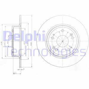 Delphi Bg4249 Fren Diski Arka Accord Vııı 2008 Sonrası Düz 282Mm