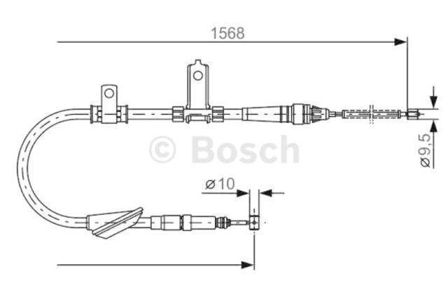 Bosch 1987477791 El Fren Teli Sol Land Rover Freelander (98-06)