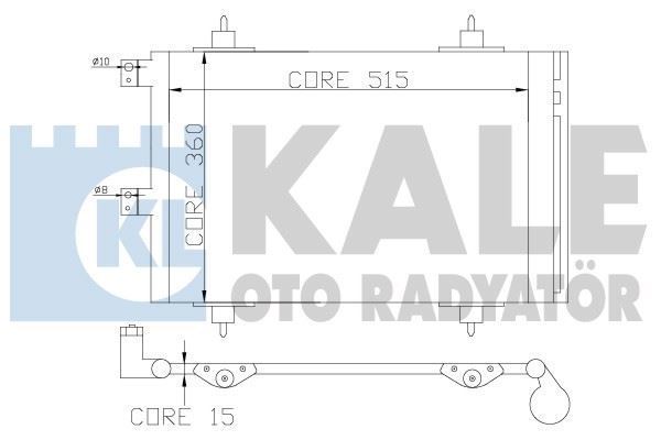 Kale 385600 Klima Radyatörü 307 2000 Sonrası / C4 2004 Sonrası 1.6 Hdı C5 2000 Sonrası 540X3