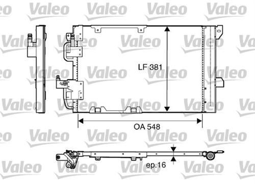 VALEO 817505 KLIMA RADYATÖRÜ ASTRA G 98- ZAFIRA A 99-