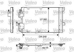 VALEO 817505 KLIMA RADYATÖRÜ ASTRA G 98- ZAFIRA A 99-