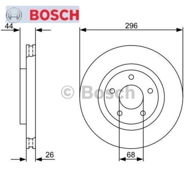 Bosch 986479358 Fren Diski Ön Koleos 2008 Sonrası / Qashqaı 2007 Sonrası X-Traıl 07