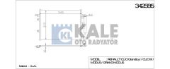 Kale 342585 Klima Radyatörü Clıo Iıı 2005 Sonrası 1.2 1.4 1.6 Modus 04-