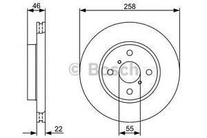 Bosch 986479363 Fren Diski Ön Yarıs 05-11 / Charade  2011 Sonrası Fransız H