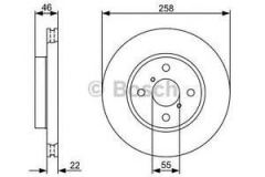 Bosch 986479363 Fren Diski Ön Yarıs 05-11 / Charade  2011 Sonrası Fransız H