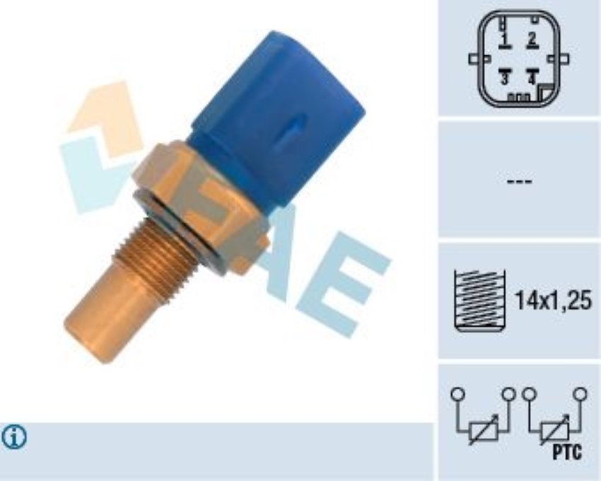 Fae 33791 Hararet Müşürü Partner Berlıngo Dw8 4 Fişli Mavi