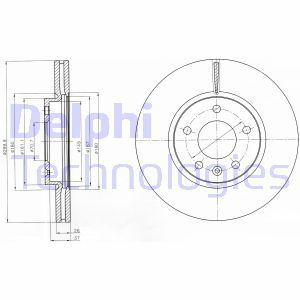 Delphi Bg4278C Fren Diski Çiftli Paket Boyalı Cruze.Orlando.Track