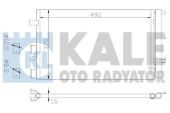 Kale 386500 Klima Radyatörü İ20 Al Al 359X328X16