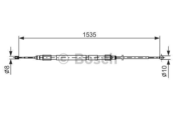 Bosch 1987477950 Fren Teli. 1533 Mm