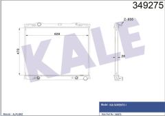 Kale 349275 Radyatör 03-06 Sorento 2.5Crdi + Os