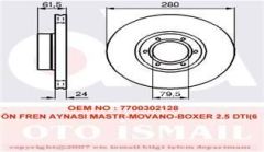 Valeo 186688 Fren Diski Ön Master Iı 1998 Sonrası / Movano A 1998 Sonrası Havalı 28