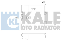 Kale 386800 Klima Radyatörü Cıvıc V Vı Crx Iıı Al Al 359X328X16