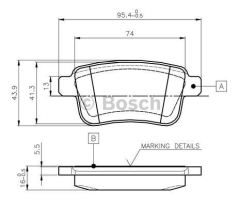 Bosch 986495418 (0986Tb3063)Arka Balata Kng Iıı Express 1.5Dcı 6.