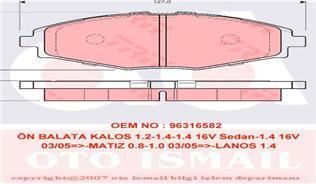 Trw Gdb3195 Fren Balatası Ön Spark 2005 Sonrası / Lanos 1997 Sonrası Matız 01-