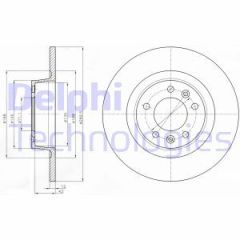 Delphi Bg4301 Fren Diski Arka 407 Coupe 2005 Sonrası 2.5 Hdı 2.2 16V 2.7 H