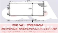 VALEO 817602 KLIMA RADYATÖRÜ CLIO II 01- 1.5 DCI