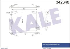 Kale 342640 Klima Radyatörü Land Cruıser 100