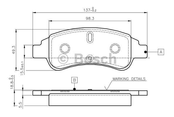 Bosch 986495430 0986Tb2408 Ön Balata P206-P207-P307-Partner-Berlı