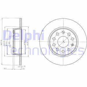Delphi Bg4324C Fren Diski Çiftli Paket Boyalı Arka Audı A3/ Seat