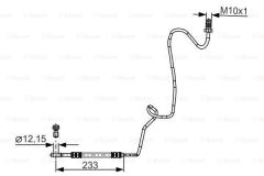 Bosch 1987481339 Fren Hortumu; Arka 233.00 Mm