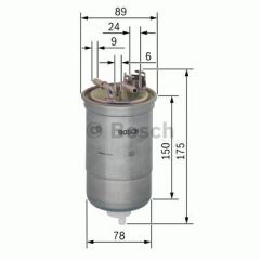 Bosch 450906267 Mazot Filtresi Polo Classıc Caddy Iı 1996 Sonrası Transpor