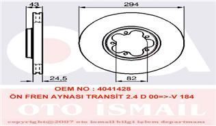 Valeo 186710 Fren Diski Ön Transıt V184  Arkadan Çekıslı Havalı 2