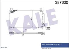 Kale 387600 Klima Radyatörü Mazda 323C V 323P V 323S V Al-Al 625X