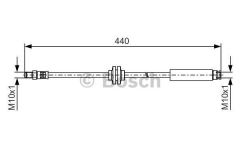 Bosch 1987481484 Fren Hortumu; Arka 440.00 Mm