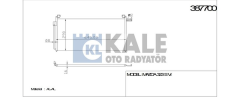 Kale 387700 Klima Radyatörü Mazda 323S Vı Al-Al 625X288X18