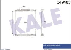 Kale 349405 Radyatör Çerçevesiz 733485 952×808×48