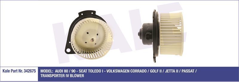 Kale 342675 Kalorifer Motoru Golf Iı 83-91 Jetta Iı 84-91 Passat