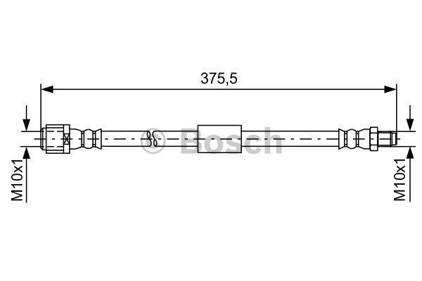 Bosch 1987481608 Fren Hortumu Arka 380.00 Mm