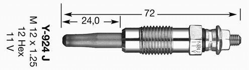 Ngk 7906 Isıtma Kızdırma Bujisi 145 146 / Berlıngo / Bmw 3 1.9Tdı