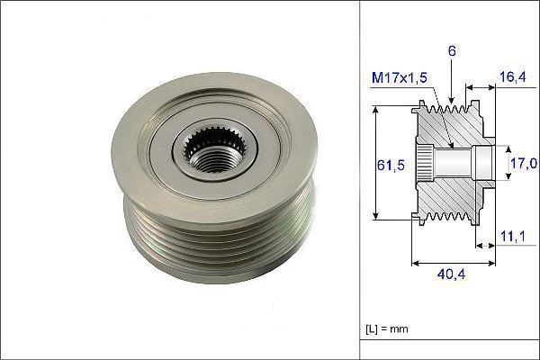 Valeo 588009 Alternatör Kasnağı Doblo / Astra H 1.9 Jtd 1.9 Cdtı