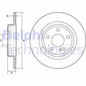 Delphi Bg4558C Arka Fren Diski Tk A-Class W176  2012 Sonrası Cla Class W117