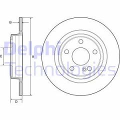 Delphi Bg4558C Arka Fren Diski Tk A-Class W176  2012 Sonrası Cla Class W117