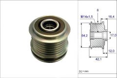 Valeo 588011 Alternatör Kasnağı Cmax Focus Fusıon / S40 1.6 Tdcı