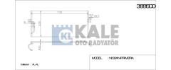 Kale 388500 Klima Radyatörü Prımera Al Al 711X308X16