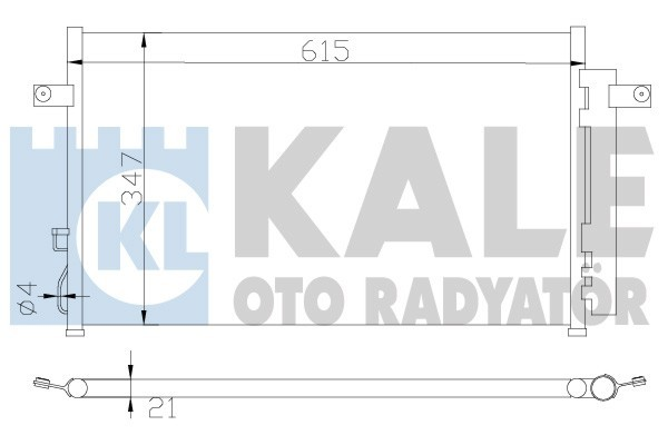 Kale 388700 Klima Radyatörü Nıssan Pıckup 2.4I 2.5D 1998 Sonrası Al Al 710