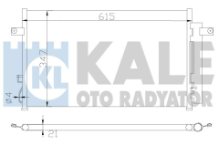 Kale 388700 Klima Radyatörü Nıssan Pıckup 2.4I 2.5D 1998 Sonrası Al Al 710