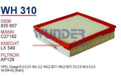 WUNDER WH310 HAVA FİLTRESİ - OPEL OMEGA B 2.5 TD 94- ,2.0i