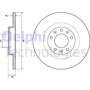 Delphi Bg4662C Fren Diski Tk Boyalı Cıtroen C4 Pıcasso Peugeot 30